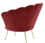 Casa Padrino Luxus Sessel Weinrot / Messing 96,5 x 79 x H. 78 cm - Designer Hotel M�bel