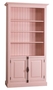 Casa Padrino Landhausstil B�cherschrank Rosa 109 x 40 x H. 210 cm - Landhausstil Wohnzimmerschrank