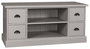 Casa Padrino Landhausstil Sideboard Grau 129 x 50 x H. 60 cm - Landhausstil Fernsehschrank