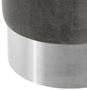 Casa Padrino Luxus Hocker Grau / Silber  40 x H. 45 cm - Hotel M�bel