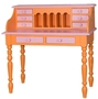 Casa Padrino Landhausstil Schreibtisch Orange / Rosa 109 x 60 x H. 110 cm - M�bel im Landhausstil
