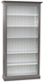Casa Padrino Landhausstil B�cherschrank Grau / Wei� 109 x 39 x H. 210 cm - Wohnzimmerm�bel im Landhausstil 