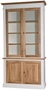 Casa Padrino Landhausstil Wohnzimmerschrank Wei� / Naturfarben 119 x 48 x H. 228 cm - Landhausstil Wohnzimmerm�bel 