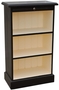 Casa Padrino Landhausstil B�cherschrank Schwarz / Creme 58 x 32 x H. 98 cm - Landhausstil B�rom�bel 