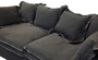 Casa Padrino Luxus Wohnzimmer Sofa Vintage Dunkelgrau 240 x 100 x H. 80 cm - Luxus Qualit�t
