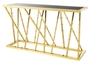 Casa Padrino Luxus Konsole Gold / Schwarz 139,5 x 40 x H. 78 cm - Luxus M�bel
