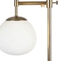 Casa Padrino Tischleuchte Gold 17 x H. 65 cm - Wohnzimmer Tischlampe