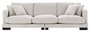 Casa Padrino Luxus Wohnzimmer Sofa Sandfarben / Schwarz 284 x 110 x H. 85 cm - Luxus Kollektion