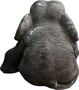 Casa Padrino Luxus Skulptur Elefant Dunkelgrau 55 x 53 x H. 53 cm - Limited Edition