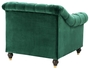 Casa Padrino Luxus Chesterfield Sessel Gr�n 99 x 90 x H. 81,5 cm - Limited Edition