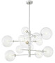 Casa Padrino Luxus Halogen Kronleuchter Silber  90 x H. 53 cm - Luxus Qualit�t