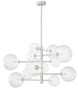 Casa Padrino Luxus Halogen Kronleuchter Silber  90 x H. 53 cm - Luxus Qualit�t