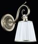 Casa Padrino Jugendstil Wandlampe Silbergold / Wei� 14 x 24 x H. 27 cm - Art Deko M�bel