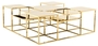Casa Padrino Luxus Couchtisch / Wohnzimmertisch Gold 120 x 120 x H. 42 cm - Designer Wohnzimmerm�bel