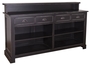 Casa Padrino Landhausstil Barschrank Antik Stil Schwarz 180 x 51 x H. 107 cm - M�bel im Landhausstil 