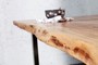Casa Padrino Designer Massivholz Esstisch Natur - Akazie - 200 x 100 x H.80 cm - Aus massivem Akazienholz