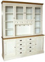 Casa Padrino Landhausstil Wandschrank Antik Wei� / Braun 160 x 43 x H. 220 cm - Landhausstil M�bel  