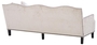 Casa Padrino Luxus Wohnzimmer Sofa Creme / Schwarz 220 x 98 x H. 90 cm - Limited Edition