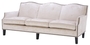 Casa Padrino Luxus Wohnzimmer Sofa Creme / Schwarz 220 x 98 x H. 90 cm - Limited Edition