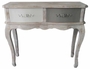 Casa Padrino Landhausstil Konsole Antik Wei� / Mehrfarbig 91 x 33 x H. 80 cm - Konsolentisch im Shabby Chic Look 