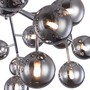 Casa Padrino Wohnzimmer Deckenleuchte Silber  75 x H. 25 cm - Deckenlampe mit kugelf�rmigen Lampenschirmen