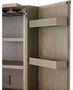Casa Padrino Luxus Weinschrank mit 2 T�ren Braun / Messing 81,5 x 50,5 x H. 168 cm - Luxus Qualit�t