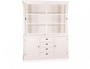 Casa Padrino Landhausstil Wandschrank Antik Wei� mit 2 T�ren und 4 Schubladen 185 x 43 x H. 225 cm - Landhausstil M�bel 