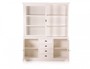 Casa Padrino Landhausstil Wandschrank Antik Wei� mit 2 T�ren und 4 Schubladen 185 x 43 x H. 225 cm - Landhausstil M�bel 