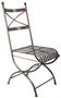 Casa Padrino Schmiedeeisen Gartenstuhl 37 x 38 x H. 84 cm - verschiedene Farben - Jugendstil Gartenm�bel 