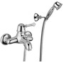 Luxus Dusch Aufputz-Einhebelmischer mit Duplex Brauseset Silber - Luxus Qualit�t Made in Italy