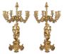 Casa Padrino Barock Kerzenst�nder Set Gold 46 x 46 x H. 83 cm - Edel & Prunkvoll 