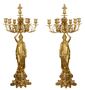 Casa Padrino Barock Kerzenst�nder Set Gold 37,5 x 32,5 x H. 86 cm - Edel & Prunkvoll 