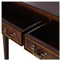Casa Padrino Jugendstil Mahagoni Konsole Braun 102,5 x 36,3 x H. 78,6 cm - Luxus Jugendstil Konsolentisch mit 2 Schubladen