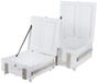 Casa Padrino Landhausstil Shabby Chic Holztruhen 2er Set Antik Wei� - Wohnzimmer Deko