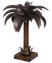 Casa Padrino Luxus Tischleuchte / Tischlampe Palme Braun 60 x 60 x H. 78 cm - Luxus Qualit�t