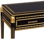 Casa Padrino Luxus Wohnzimmer Konsolentisch Schwarz / Gold 171 x 46 x H. 80 cm - Luxus Konsole mit 4 Schubladen
