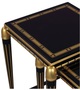 Casa Padrino Luxus Wohnzimmer Beistelltisch Set Schwarz / Gold 45 x 45 x H. 54 cm - Luxus M�bel