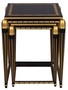 Casa Padrino Luxus Wohnzimmer Beistelltisch Set Schwarz / Gold 45 x 45 x H. 54 cm - Luxus M�bel