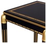 Casa Padrino Luxus Wohnzimmer Blumentisch Schwarz / Gold 45 x 45 x H. 95 cm - Luxus Beistelltisch