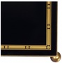 Casa Padrino Luxus Wohnzimmer Blumentisch Schwarz / Gold 45 x 45 x H. 95 cm - Luxus Beistelltisch