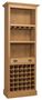 Casa Padrino Landhausstil Barschrank Naturfarben 78 x 41 x H. 210 cm - Landhausstil Weinschrank 