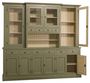 Casa Padrino Landhausstil K�chenschrank Gr�n / Beige 244 x 45 x H. 225 cm - 2 Teiliger K�chenschrank mit 10 T�ren und 10 Schubladen
