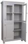 Casa Padrino Landhausstil K�chenschrank mit 4 T�ren Grau 100 x 50 x H. 180 cm - K�chenm�bel