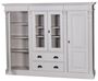 Casa Padrino Landhausstil Wohnzimmerschrank mit 4 T�ren und 2 Schubladen Hellgrau 180 x 39 x H. 140 cm - Wohnzimmerm�bel im Landhausstil