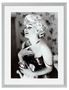 Casa Padrino Bilder 2er Set Marilyn Monroe Silber 69 x H. 89 cm - Luxus Wanddekoration