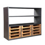 Casa Padrino Designer Buffetschrank mit Schubladen Natur / Graubraun 145 x 46 x 112 cm  - Hotel M�bel