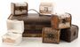 Casa Padrino Art Deco Holz Schmuckk�sten 7er Set Braun / Mehrfarbig - Deko Truhen