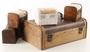 Casa Padrino Art Deco Holz Schmuckk�sten 7er Set Braun / Mehrfarbig - Deko Truhen