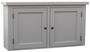 Casa Padrino Landhausstil K�chenh�ngeschrank Grau 120 x 31 x H. 65 cm - Landhausstil K�chenschrank mit 2 T�ren  