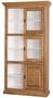Casa Padrino Landhausstil B�cherschrank Braun / Wei� 110 x 40 x H. 210 cm - Wohnzimmerschrank mit 6 Schiebet�ren